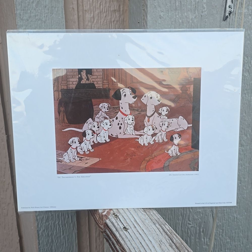 Disney 101 Dalmatians Art Print Vintage Walt Disney Art Classics Collectible